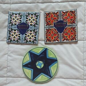 Colorful Ceramic Coaster Set